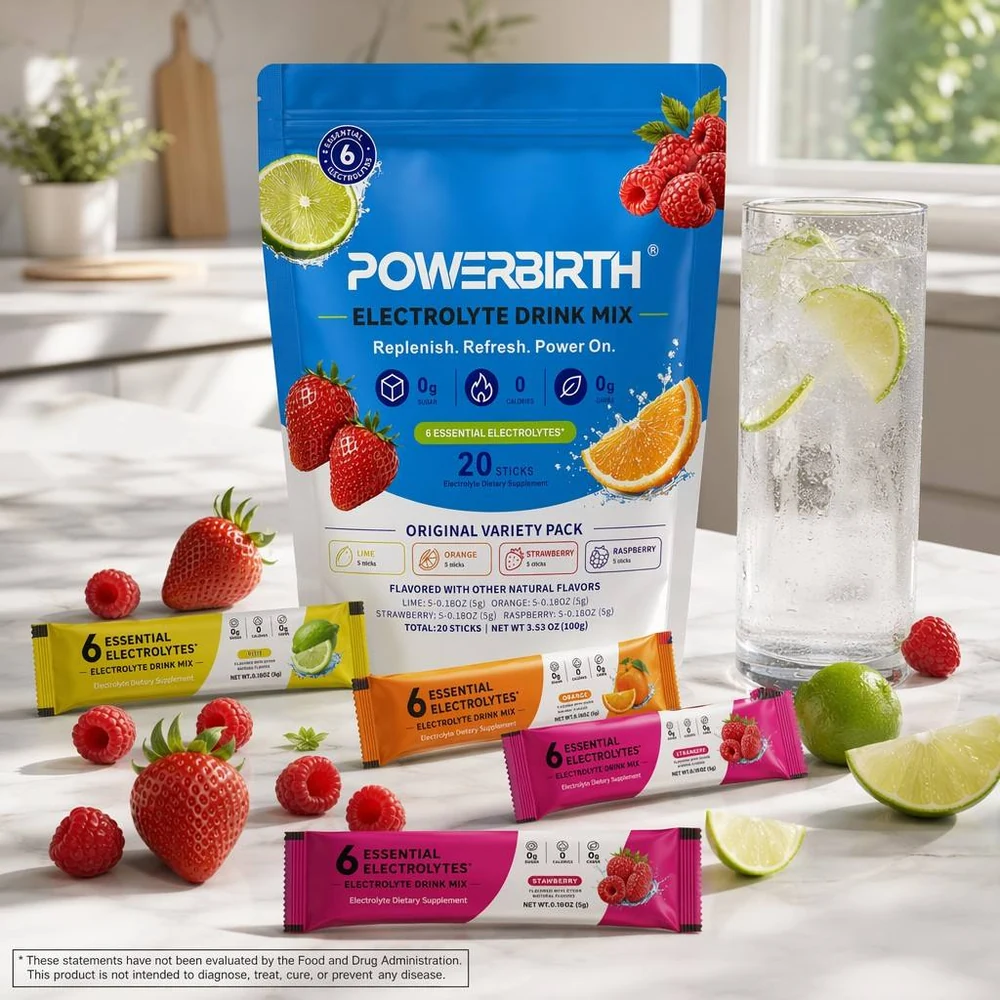 Trail Fuel pouch, individual flavor sticks and a prepared drink